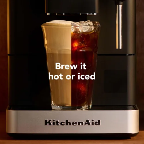 Vista 7 de KitchenAid Máquina de café espresso completamente automática KF2 con café