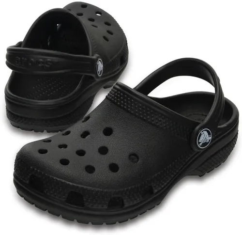Vista 4 de Zuecos clásicos para niños Crocs, Negro, 12 niño pequeño