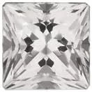 Vista 3 de Instagem 1.88-2.10 Cts de 0.276x0.276 in AA Princesa Blanco Topacio (1 pc) Piedra Preciosa Suelta, topacio