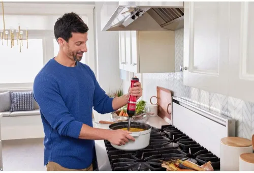 Vista 8 de BLACK+DECKER Kitchen Wand - Batidora de inmersión inalámbrica, juego de múltiples herramientas 3 en 1, batidora de mano con base de carga, batidor