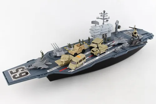 Vista 5 de Daron Worldwide Trading Aircraft Carrier BP96243 Playset, para 36 meses a 180 meses Gris