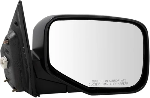 Vista 8 de TRQ Cubierta cromada del espejo manual del lado del pasajero, acabado liso para Volvo VNL 2004-2014