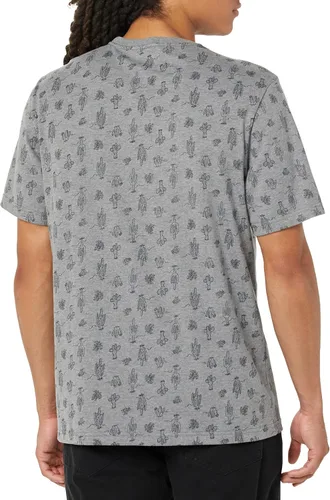 Vista 3 de Tienda Essentials Camiseta de manga corta con cuello redondo para hombre, ajuste regular, paquete de 2