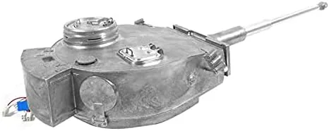 Vista 3 de Mato Tiger 1 Torreta completa de metal con parte electrónica compatible con placa base Heng Long 7.0 para 1/16 RC Alemania Tiger 1 RC Tank