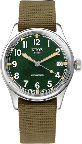 Vista 2 de KUOE Old Smith 90-002, Automatic NH35 Movement, Green Dial, Replacement Belt Included