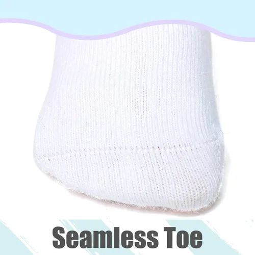 Vista 6 de Calcetines hasta la rodilla para bebé, calcetines altos hasta el muslo, medias de algodón sin costuras para recién nacidos, niños y niñas, 5 pares