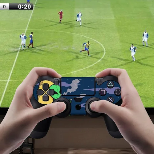 Vista 5 de Moon Alien Stickers Fundas protectoras compatibles con el controlador de consola original PS4 Slim PS4 Pro