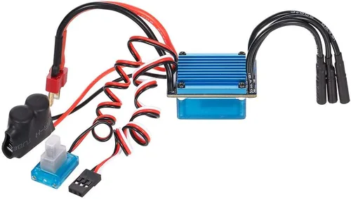 Vista 2 de GoolRC 2435 4800KV 4P Motor sin escobillas ni sensores con 25 A sin escobillas ESC (controlador de velocidad eléctrico) para 1/16 1/18 RC camión