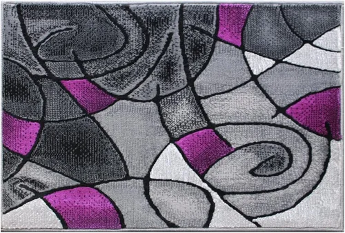 Vista 18 de Masada Rugs, Alfombra moderna y contemporánea, azul, gris y negro (2 pies x 3 pies)