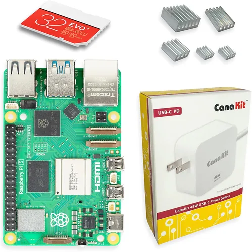Vista 2 de CanaKit Raspberry Pi 5 Kit básico (2 GB de RAM SIN tarjeta SD)