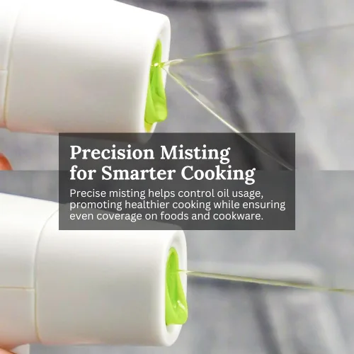 Vista 5 de Prepara rociador del aceite para alimentación sana para la cocina y la parrilla, simplemente niebla, de vidrio