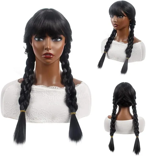 Vista 7 de IDOTTA Girls Black Costumes Dress For Kids Family Halloween Princess Cosplay Party Christmas Party With Wigs Belt