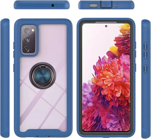 Vista 48 de Funda compatible con Xiaomi Poco X3 NFC, compatible con Xiaomi Poco X3 Pro/Poco X3 Ring Stand 3 en 1, color negro