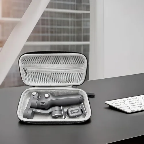 Vista 7 de Estuche de transporte para DJI Osmo Mobile 8/7P / 7/SE, bolsa de almacenamiento para DJI OM 7P/7/OM6/SE y accesorios