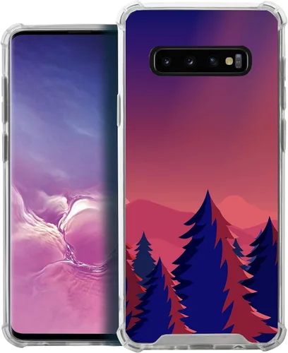 Vista 34 de CasesOnDeck - Funda compatible con Samsung Galaxy S10+ S10 Plus 6.4 pulgadas] S10+ Funda delgada, transparente y flexible de poliuretano