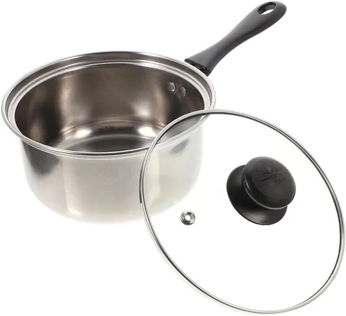 Vista 9 de LABRIMP 1 juego de acero inoxidable con mango largo antiadherente multifunción para sopa, pasta y avena, apto para lavavajillas, olla de calefacción