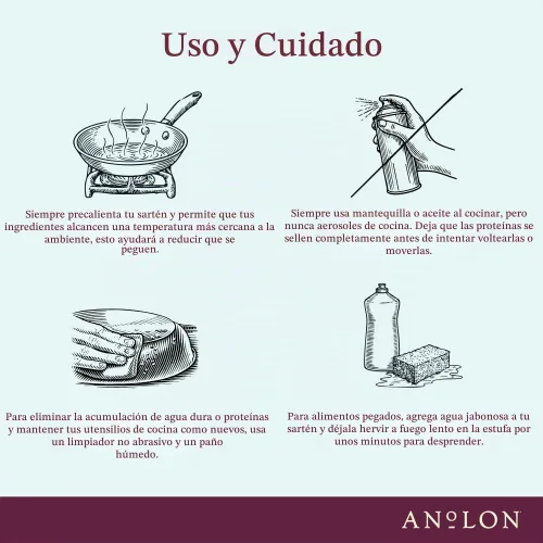 Vista 8 de Anolon Nouvelle - Juego de ollas y sartenes de acero inoxidable, 10 piezas Stainless Steel Cookware Set with Lids, Oven Safe to 500°F, Durable