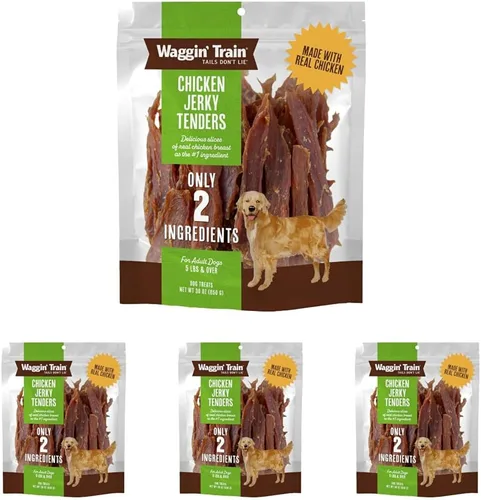 Vista 11 de Waggin' Train Golosinas de pollo para perros, hechas con pechugas de pollo 100% reales, solo dos ingredientes naturales, gran golosina para perros