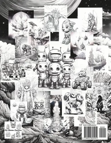 Vista 2 de The Big Book of Rad Robots! Coloring Book for Kids! (Coloring Books!)