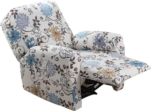 Vista 28 de Eco-Ancheng Fundas reclinables de 4 piezas, fundas para sillas reclinables, fundas elásticas para sofá reclinable, fundas ajustables