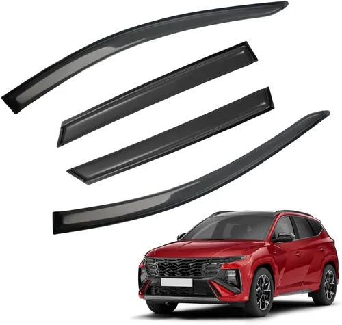 Vista 8 de Protectores de lluvia en canal compatibles con Isuzu D-Max 2004-2010 Double/EXT CAB; 2004-2012 Chevrolet/GMC Colorado/Canyon Crew Cab solamente