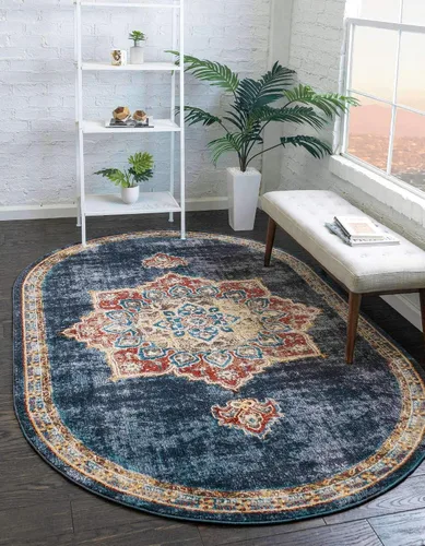 Vista 33 de Único Loom - Alfombra de la colección Utopia con estampado botánico vintage, tonos cálidos