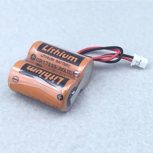 Vista 7 de 4 unids 6 V 1800 mAh MR-BAT6V1 2CR17335A WK17 PLC batería con enchufe para Mitsubishi M80 Driver MR-J4 servo sistema