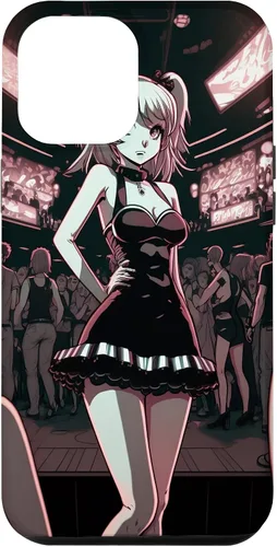 Vista 24 de Funda de dibujos animados para iPhone 11 Sexy Japonesa Gótica Chica Gótica Anime