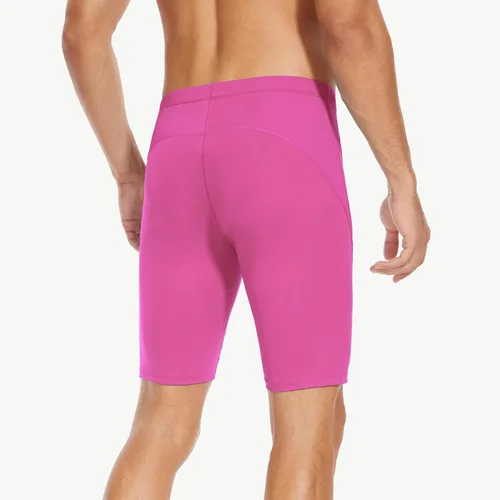 Vista 18 de Traje de baño deportivo competitivo para hombre, traje de entrenamiento de resistencia de carreras, pantalones cortos de natación de secado rápido