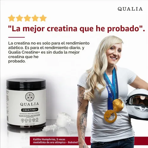 Vista 8 de Qualia Creatine Complejo Avanzado de Creatina 2 Fuentes + Magnesio Absorción Optimizada Rendimiento Muscular, Función Cerebral