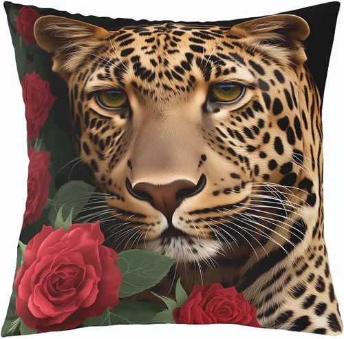 Vista 23 de Erosebridal Funda de almohada rústica de oso de 16 x 16 pulgadas, funda de almohada cuadrada decorativa de cuadrícula de búfalo, funda de almohada