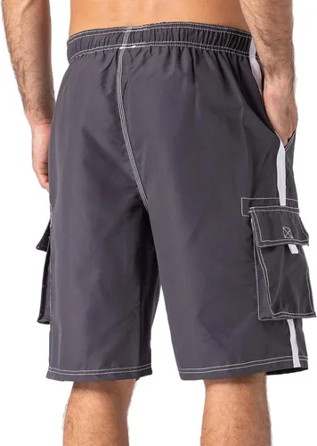 Vista 4 de TACVASEN Mens Summer Quick Dry Swim Trunks Bathing Suit Shorts with Lining Men