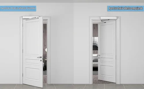 Vista 5 de Olideauto Abridor de puerta giratoria automático negro Olide-120B con 2 botones de presión delgados con cable Olide-515