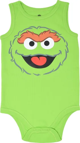 Vista 6 de Sesame Street Paquete de 5 mamelucos sin mangas para bebé niño y niña