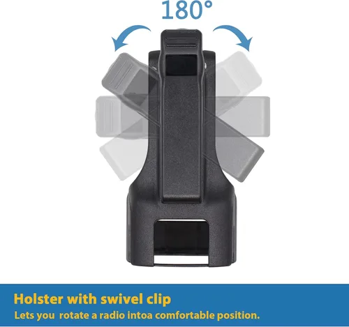 Vista 4 de 2 piezas HKLN4510 HKLN4510A RM Series Clip de cinturón giratorio para MOTOROLA RMM2050 RMU2040 RMU2080 RMU2080D RMV2080 Radios portátiles