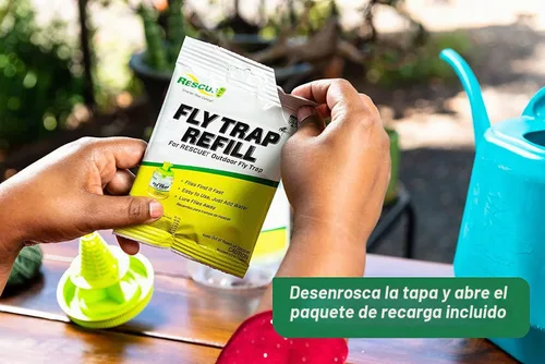 Vista 4 de Paquete de 4 recipientes reutilizables para trampa para moscas Rescue Outdoor