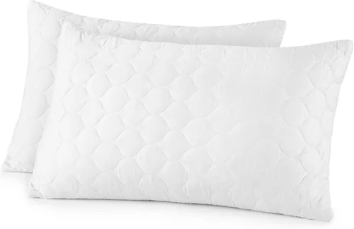 Vista 9 de Whisper Organics Protector de almohada acolchado 100% algodón orgánico GOTS & Fairtrade - Funda de almohada gruesa, transpirable e hipoalergénica