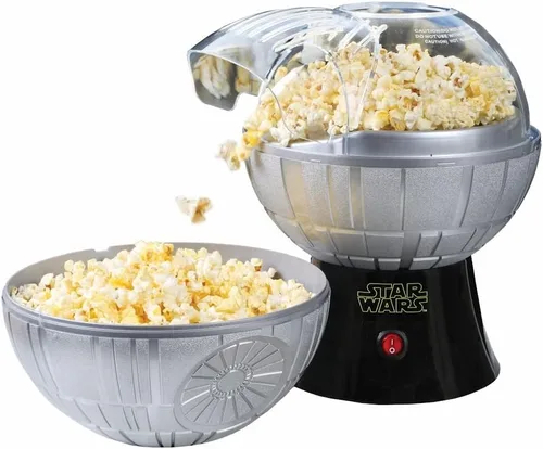 Vista 14 de Uncanny Brands Bluey - Máquina eléctrica para hacer palomitas de maíz, sin aceite, con 12 bolsas de papel, con licencia