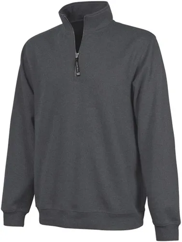 Vista 3 de Charles River Apparel Sudadera Crosswind con cremallera de un cuarto para hombre talla regular y grande-alto