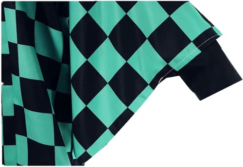 Vista 4 de ZHDTY Conjunto de disfraz de anime para cosplay con capa y kimono