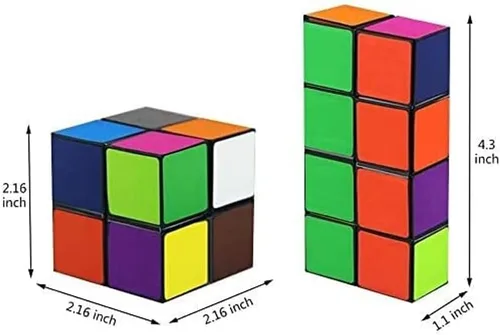 Vista 3 de Juguetes para niños de 8 a 12 años, juego de cubo mágico de estrella para niños de 9, 10, 11, 12 años, juguete clásico de cubo infinito