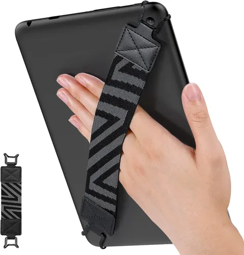 Vista 12 de MoKo Correa de mano de seguridad para tablet de 9 a 11 pulgadas, iPad/IP-ad Pro/iPad Air/Kindle Fire HD/Samsung, correa de mano versátil de alta