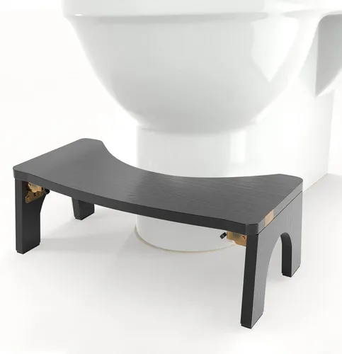 Vista 9 de Taburete de inodoro de madera, taburete plegable para adulto, taburete de madera para excrementos de 7 pulgadas por CHEAGO, taburete de inodoro
