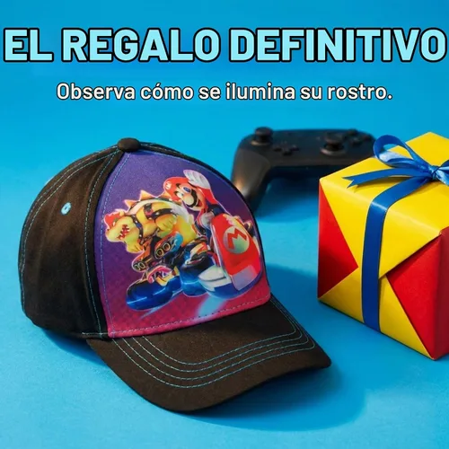 Vista 7 de Nintendo Boys' Nintendo Boys' Baseball Cap Pop 3d negro
