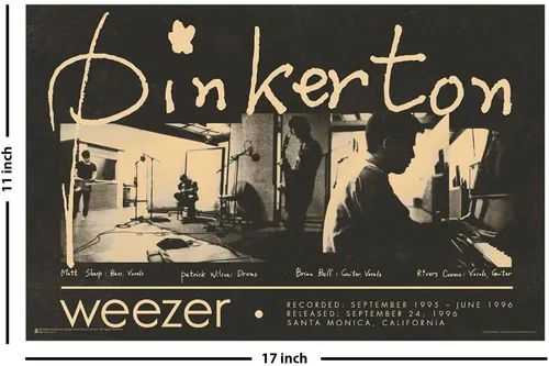 Vista 2 de Scorpio Posters Weezer - Pinkerton - Póster de grupo - 17" x 11