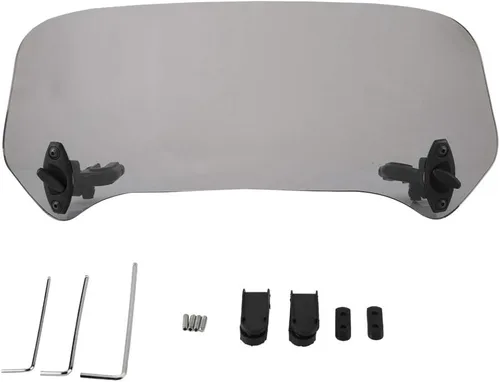 Vista 5 de Akozon Deflector de parabrisas, deflector universal de parabrisas de motocicleta, deflector de aire para parabrisas de motocicleta, deflector