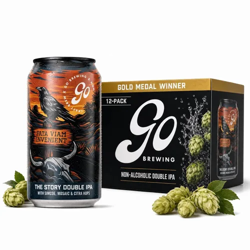 Vista 20 de Go Brewing Mixed Pack Variety, NA Beer, 12 Pack (12 oz)
