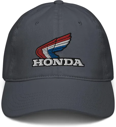 Vista 2 de Honda Sombrero de béisbol ajustable con logotipo retro rojo, blanco y azul