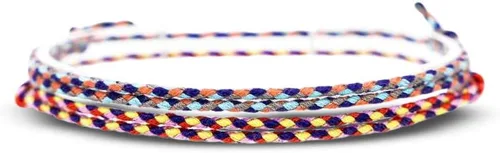 Vista 14 de Made by Nami 2 piezas de pulseras de cuerda de onda para tobillo para mujer, impermeables y ajustables, pulsera de tobillo delgada trenzada Conjunto