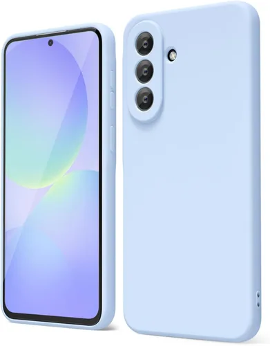 Vista 103 de oakxco Funda para teléfono Samsung Galaxy A12 con agarre de silicona líquida, linda delgada fina suave cubierta de gel de goma TPU lisa para mujeres